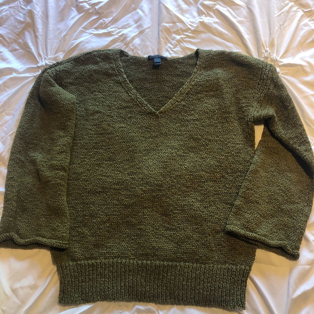 J-Crew Green Sweater